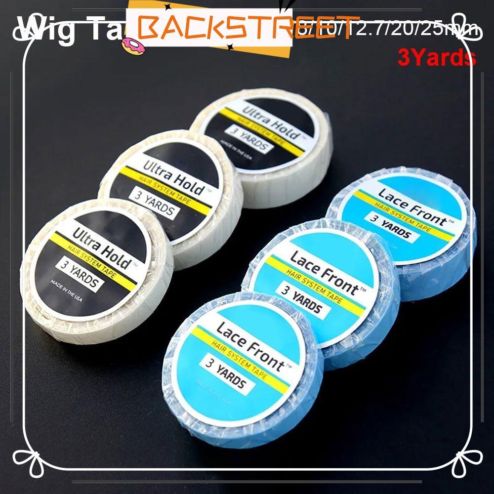 เทปต่อผมวิก BACKSTAGE กาวสองด้าน กันน้ําและคงทน ขนาด 3 Yards ความกว้าง 8 - 25 มม.