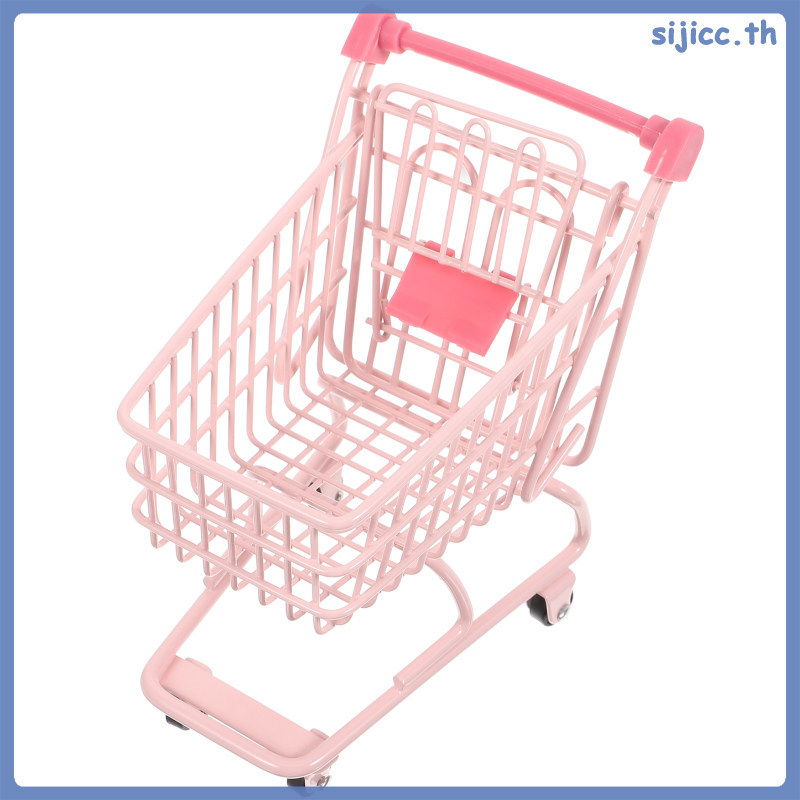 🧂 Mini Shopping Cart Sundry Storage Small Shopping Cart Photo Prop 1 Set