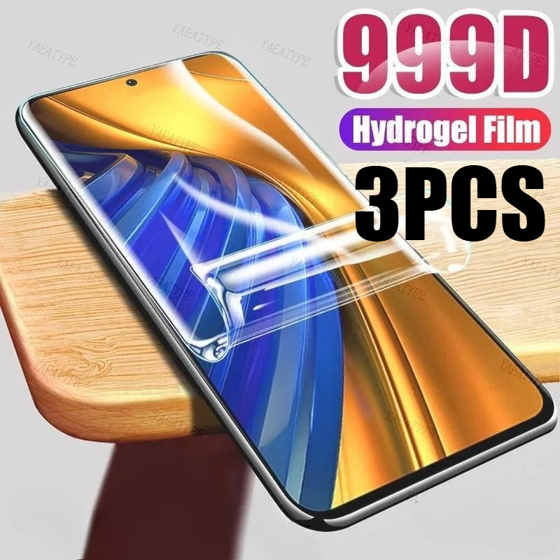 3 ชิ้นคลุมทั้งหมด Anti Blue Light Soft Hydrogel ฟิล์มสําหรับ Tecno Pova Curve 2 6 7 Neo Ultra Pro 4G