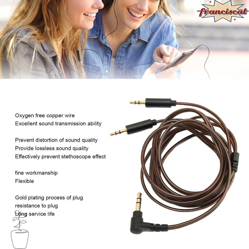 FRANCISCAL หูฟังสาย 3.5 มม.ถึง Dual 2.5 มม.สาย Aux, Plug and Play อัพเกรดสายสัญญาณเสียงสําหรับ Hifim