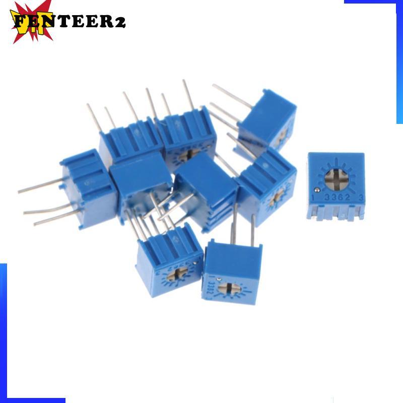 [Fenteer2] 3362p-103 3362p 10k Ohm High Precision Variable Resistor Potentiometer - แพ็ค 10 ชิ้น