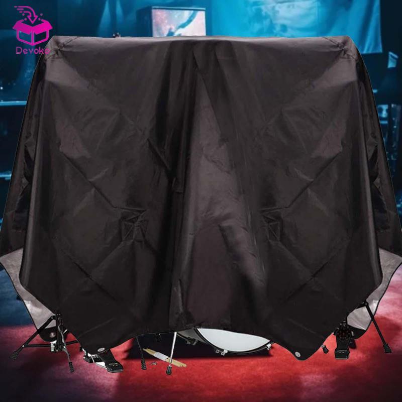 [chiwanji2mf] Drum Set Dust Cover Drum Set Cover, Drum Accessory Waterproof สําหรับออกกําลังกาย
