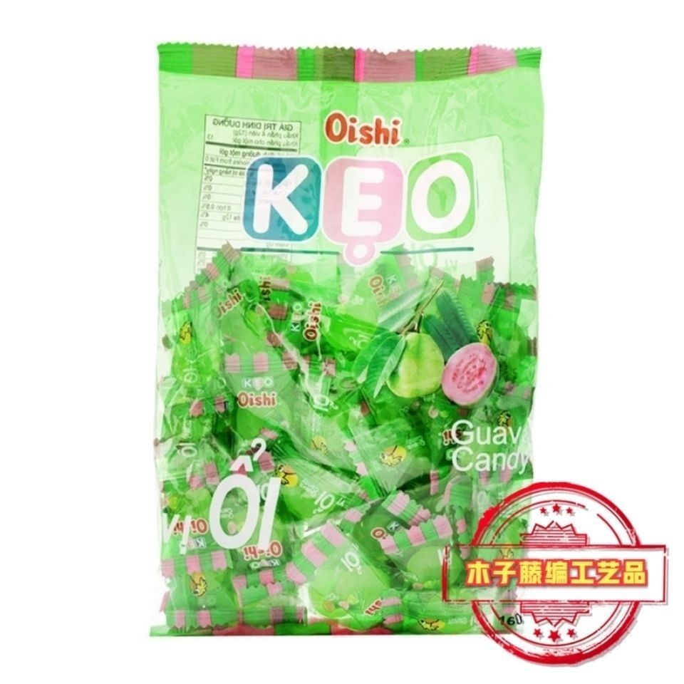 สินค้าใหม่ พร้อมส่ง keo vi oi/me Oishi nhieu Guava Flavour Hard Candy 90g Fruit Flavour Wedding Cand