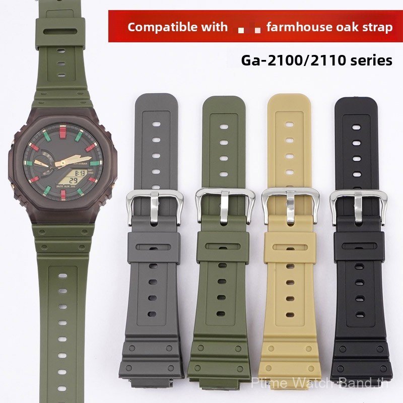 16 มม. สําหรับ GA-2100 GA-2110 Quick Release สายนาฬิกาเรซิน, Octagon Dial สายสีสันสดใส, อุปกรณ์เสริม