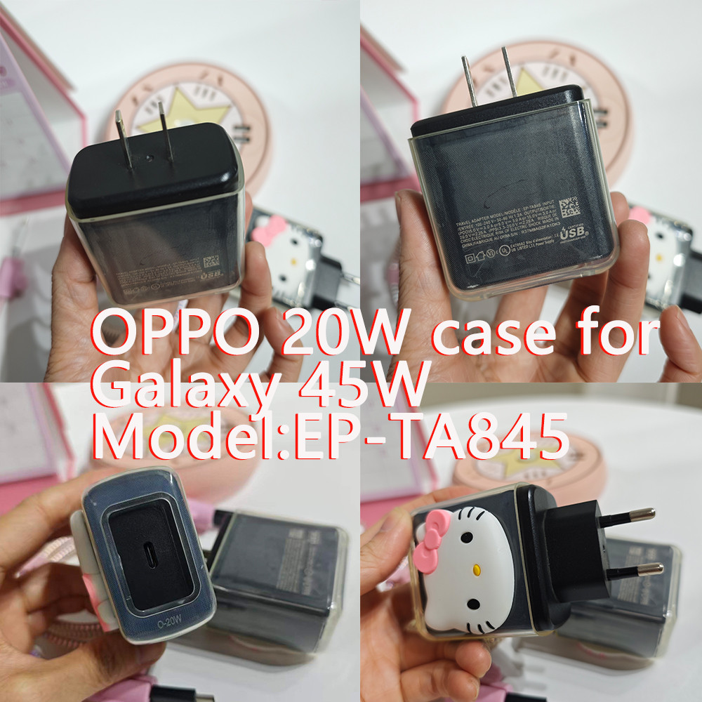 รูปแบบใหม่ OP20W Square Case สําหรับ ‌Galaxy 45W EP-TA845 Galaxy S23 +/S23 Ultra Charger Protector V18 สําหรับ S25 45w EP-T4510 Charger Case USB-C Fast สําหรับ Note10 + 5G‌  A80‌