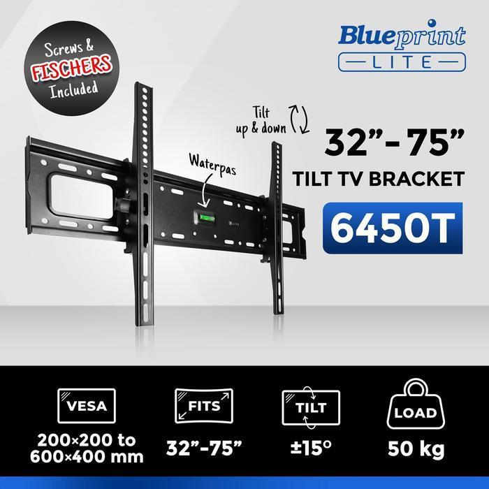 BLUEPRINT 6450T ตัวยึดติดผนัง MONITOR TV 32" - 75" INCH
