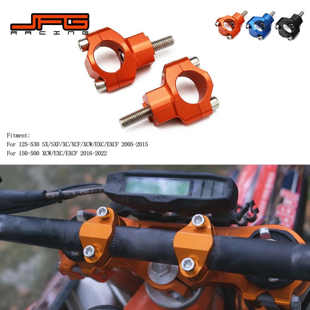 Gรถจักรยานยนต์ CNC 1 1/8 "28MM Handlebar Risers Bar Mount Clamp สําหรับ KTM SX SXF EXC EXCF XC XCW X