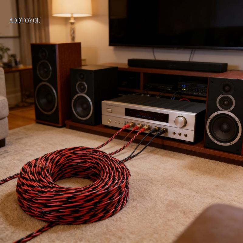 3C Studio Quality 1 0mm2 สายลําโพงพร้อมการออกแบบโล่คู่สําหรับ Auditory