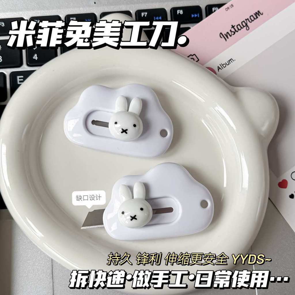 Miffy Rabbit Art Cartoon Portable Student Paper-Cutting Small Unpacking Unpacking 26.3.16