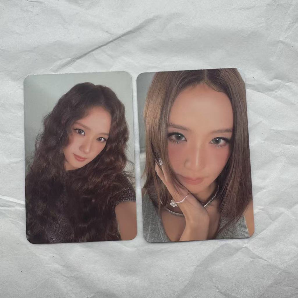 Black blackpink Kim jisoo dmm การ์ดจีน Back Bonus Card Face Show jisoo