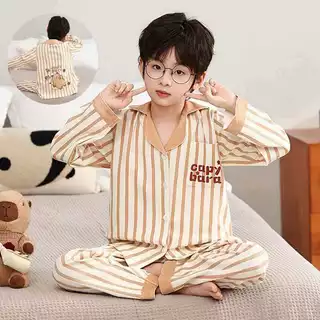 ชุดนอนเด็ก 115-165 ซม. ชุดนอนเด็กผู้ชาย เด็กโต ใส่สบาย ผ้านิ่ม