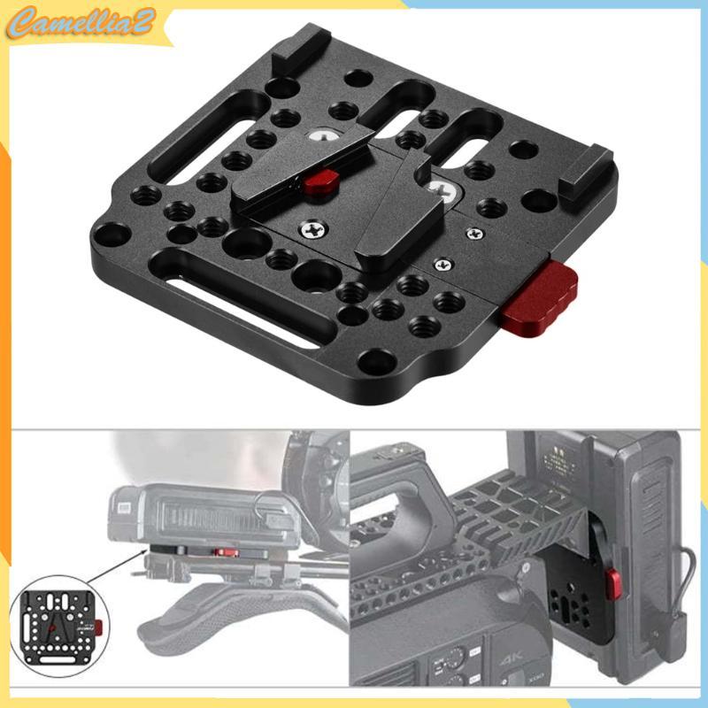 Cam Camera V Mount Holder Plate with 32 Screw Port for FS7 Photographers