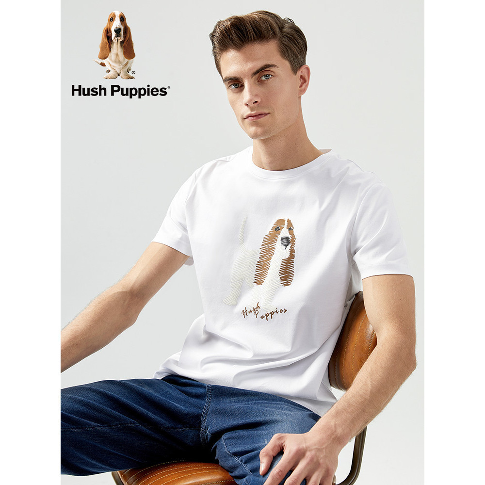 เสื้อยืดแขนสั้น Hush Pupp Graffiti Puppy จากผ้าฝ้ายแท้ ขนาดใหญ่
