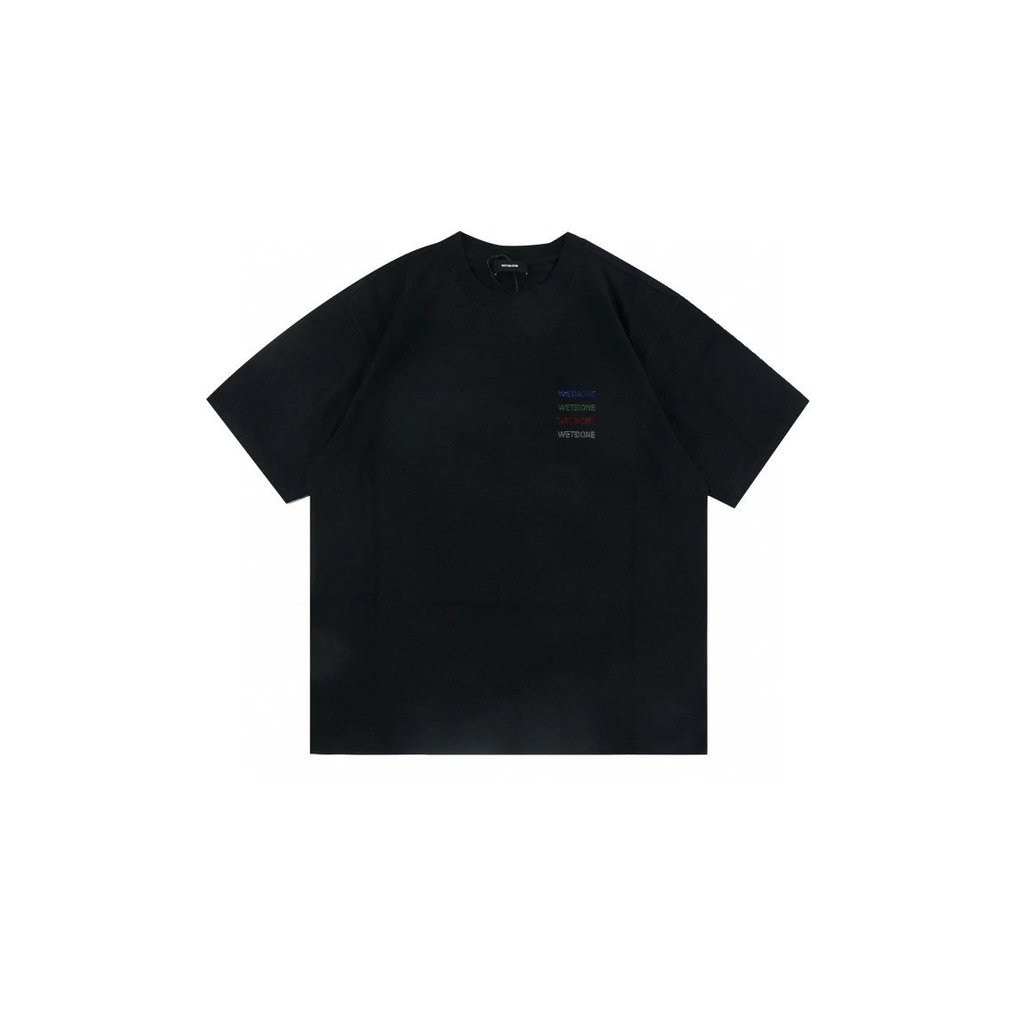 We11done 21ss Letter Hot Diamond Short Sleeve