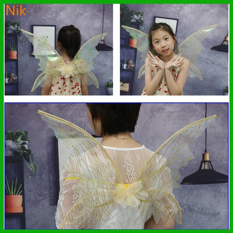 Fairy Wings Dress Up Wings for Butterfly Fairy Halloween Costume Angel Wing for