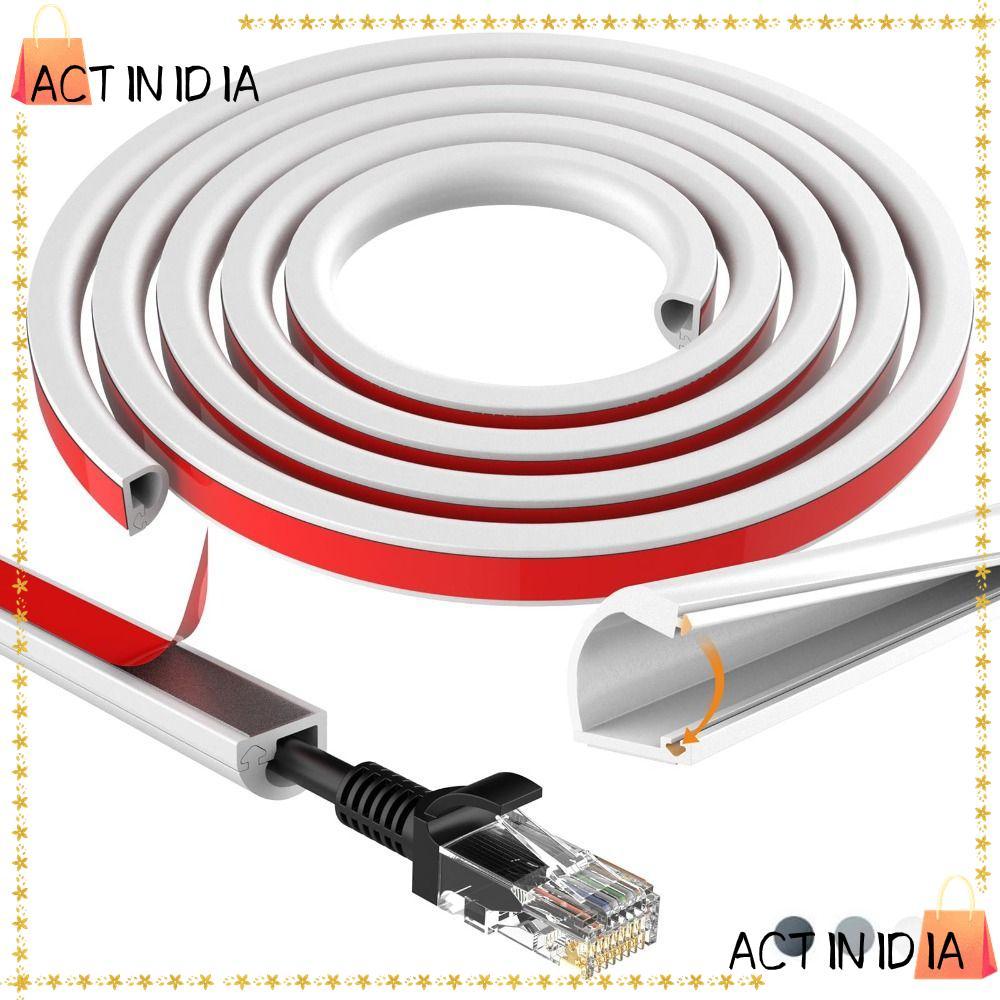 ACTINIDIARA สายคอนซีลเลอร์, 1 ม.สายไฟติดผนัง, Professional Raceway PVC ยืดหยุ่นลวด Hider Home Office