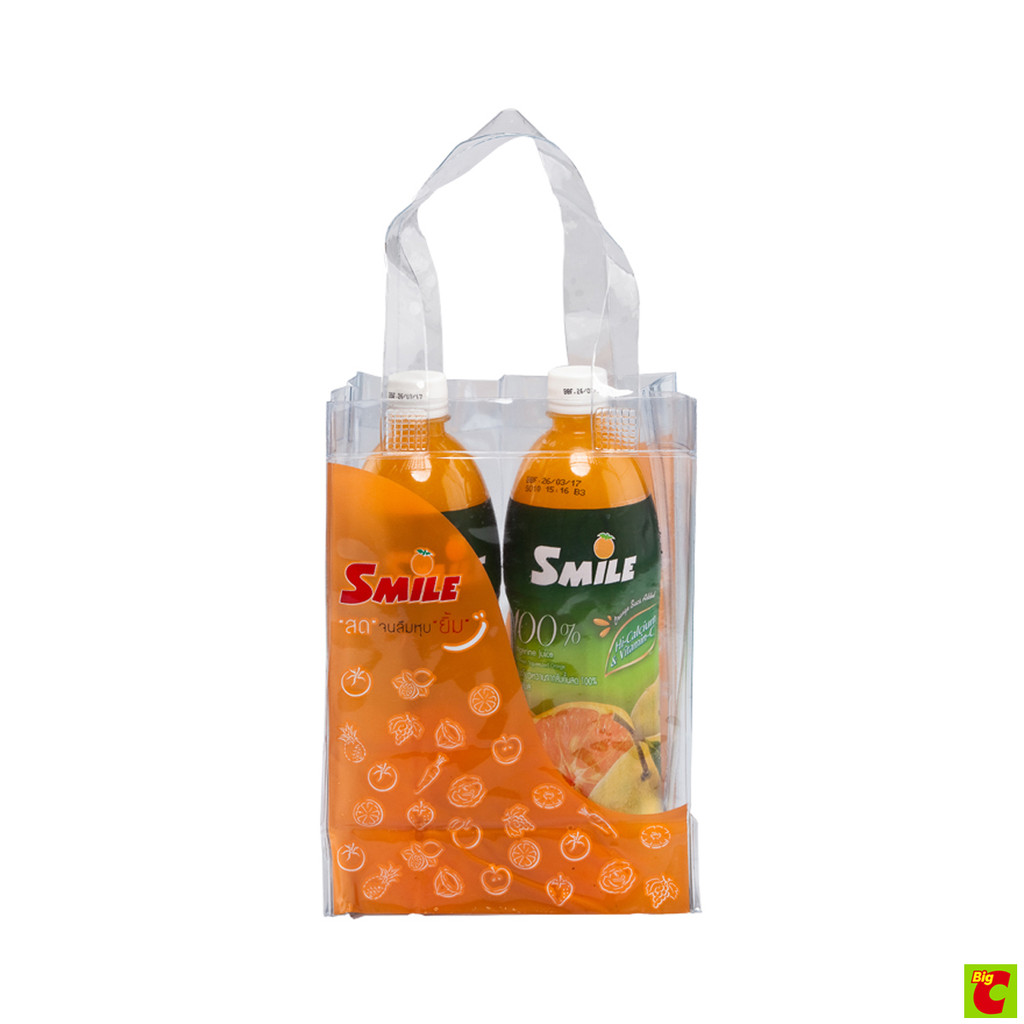 สไมล์ น้ำส้มเขียวหวาน 100 % พาสเจอร์ไรส์ 1,000 มล. แพ็คคู่