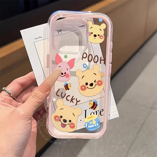 เคส OPPO Reno 16 16F 15 15F 5G เคส OPPO Reno 16 15 Pro 5G Pro Max 5G เคสน่ารักการ์ตูนหมีวินนี่เดอะพูห์ เคสกันกระแทก เคสเจลเกราะ 2 in 1 เคสใสหนากันตก