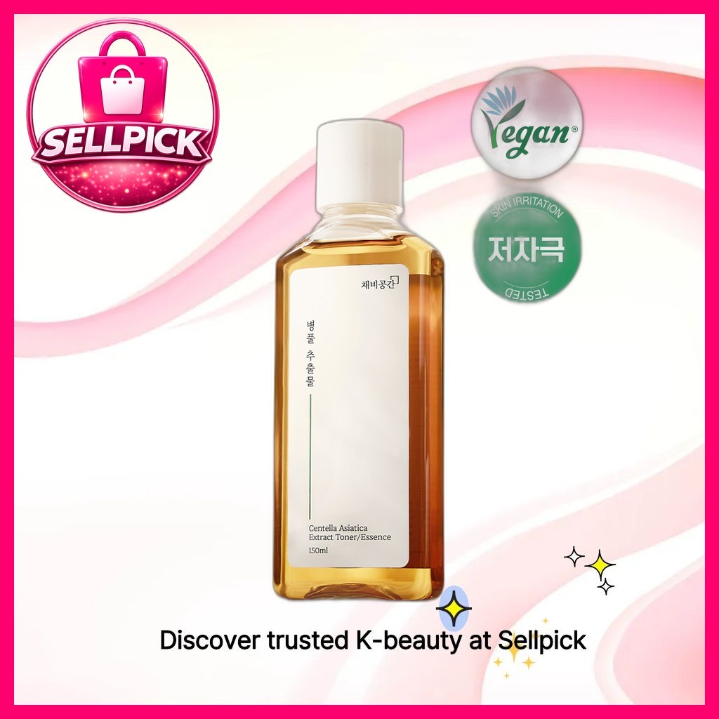 [daiso] Chaebi Gonggan Centella Asiatica Extract Vegan Toner, 150ml, 1pc / Korean Toner / Centella E