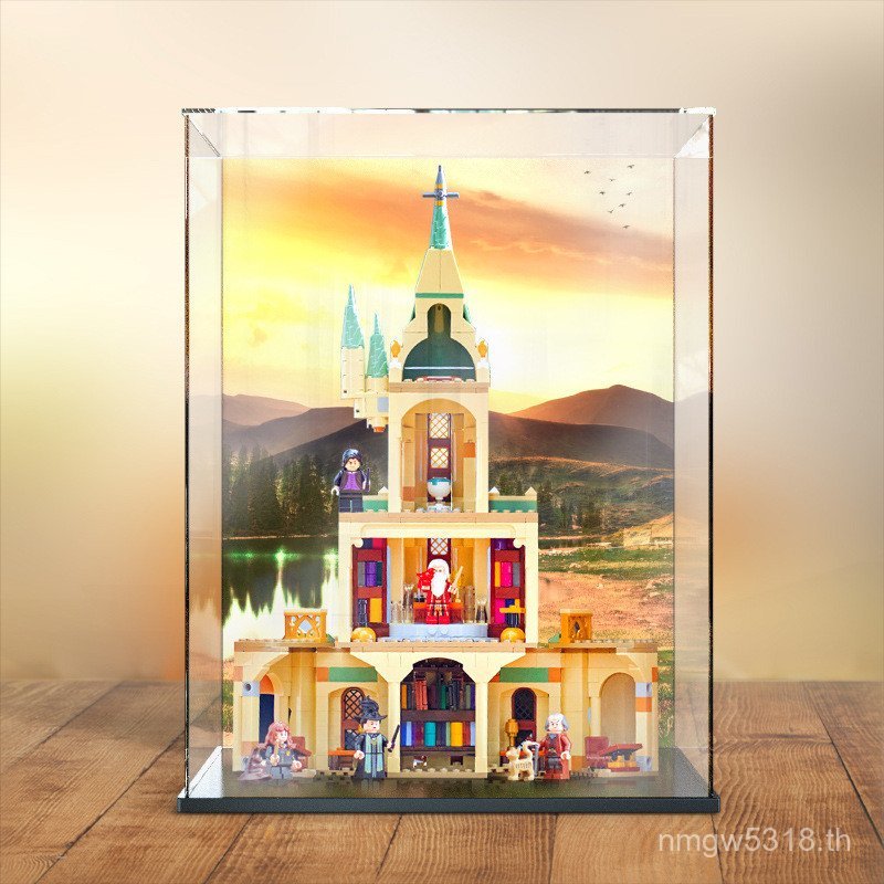 Bulidovale Building Block กล่องสํานักงานสูงเหมาะสําหรับ 76402 อะคริลิคกล่อง Zgd Deng จอแสดงผลป้องกัน