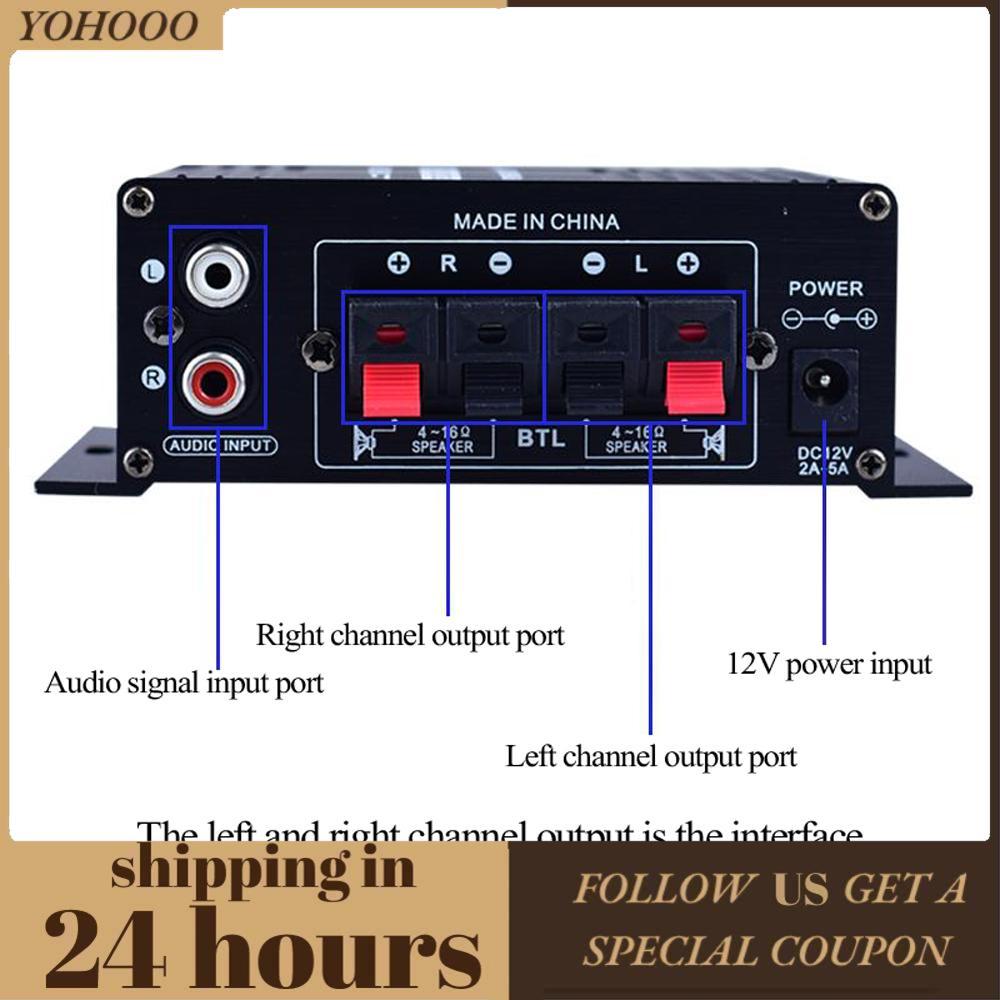 Yohooo Yohooo AK170 เครื่องขยายเสียงพลังเสียงลำโพงเสียงแบบพกพาสำหรับรถยนต์และบ้าน