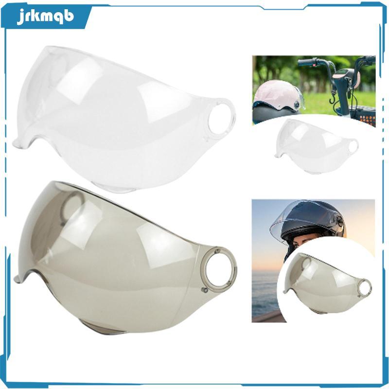 [jrkmqb] เลนส์กระบังหน้าหมวกกันน็อคม่านบังแดดสีน้ําตาลสั้นกันลมวัสดุ PET สําหรับหมวกกันน็อคมอเตอร์ไซค์แบบแยกส่วน