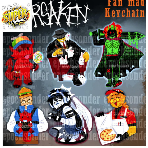 PREORDER พวงกุญแจ Forsaken | C00lkidd, Mafioso, 1x1x1, 007n7, สองเวลา, Elliot