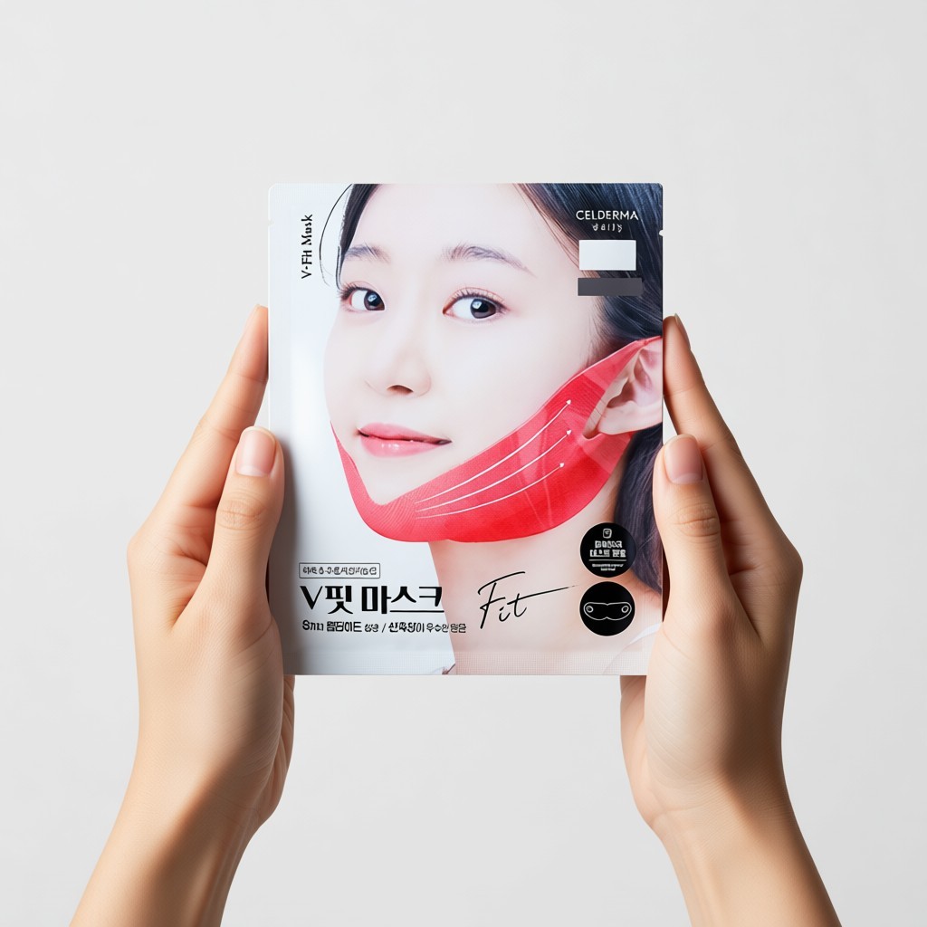 [daiso] Cellderma Daily V-Fit Mask, 13g, 1pc / Korean V-Fit Mask / Contouring Sheet / ของแท้ 100% โด