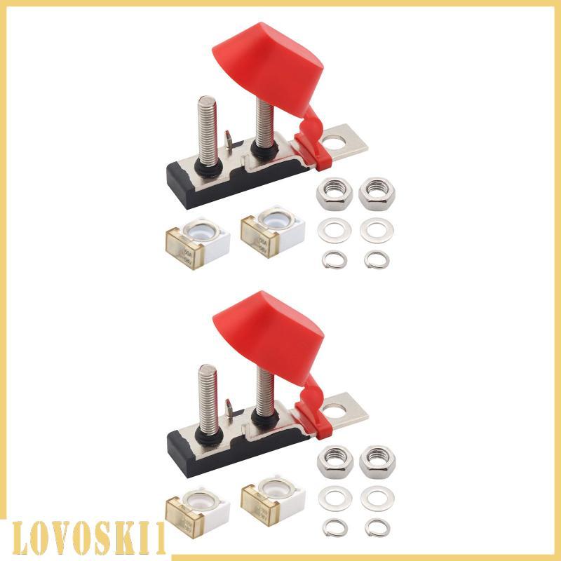 [Lovoski1] Mrbf Terminal Fuse Block Kit พร้อมฟิวส์ 58V ขนาดกะทัดรัดและกันฝุ่นคุณภาพสูง Dual Stud Fus