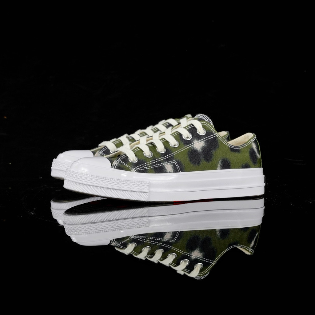 KENZO x Converse Hana Leopard Cypress รองเท้าผ้าใบ รองเท้าสเก็ตบอร์ด