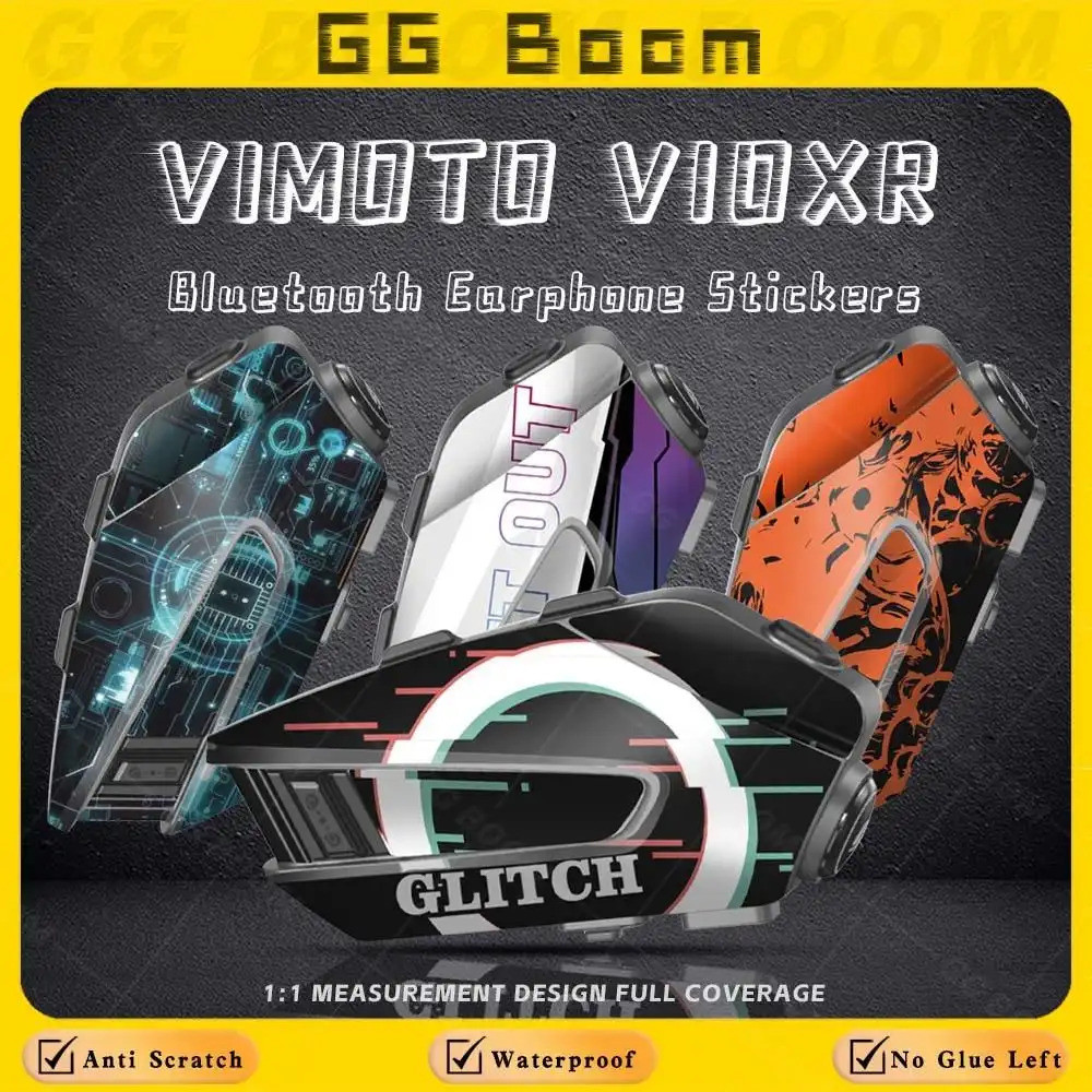 หมวกกันน็อครถจักรยานยนต์หูฟังบลูทูธสติกเกอร์สําหรับ VIMOTO XR V10XR vimoto xr v10xr ชุดหูฟังตกแต่งที