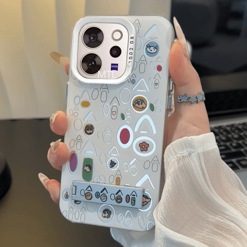 เคส Vivo V70 เคส กรณีน่ารัก Matte Maha Graffiti เคสโทรศัพท์ที่มีสีสันเงิน High-End Hard Case สําหรับผู้หญิงและหญิง