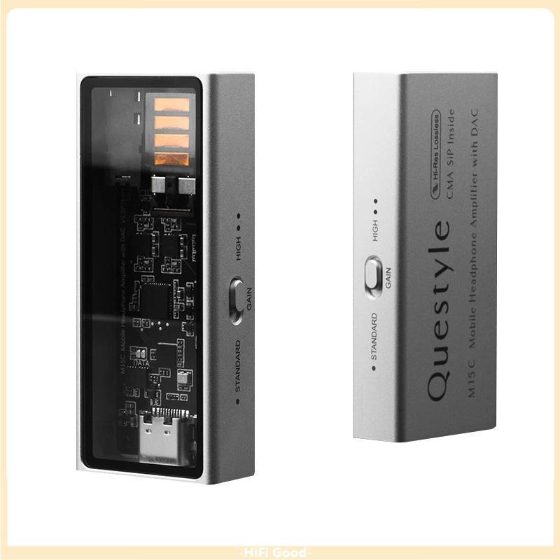 ใหม่ Questyle M15C เครื่องขยายเสียงหูฟังมือถือ CS43198 ชิปถอดรหัสแบบพกพา 3.5 มม.+4.4 มม.Dual OutPort
