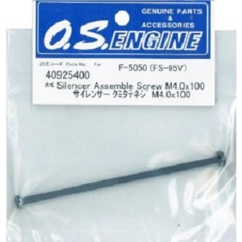 O.S Silencer emble Screw M4.0X100 For F-5050(FS-95V) 40925400 อะไหล่ os อะไหล่เครื่องบินน้ำมัน Rc