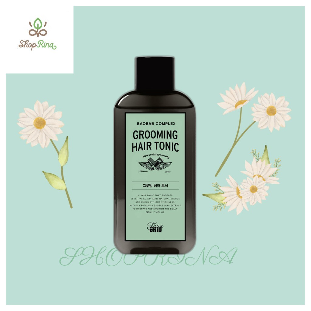 [daiso] ฟรี Grid Grooming Hair Tonic, 210ml, 1pc / Korean Hair Tonic / Natural Volume / ของแท้ 100% 