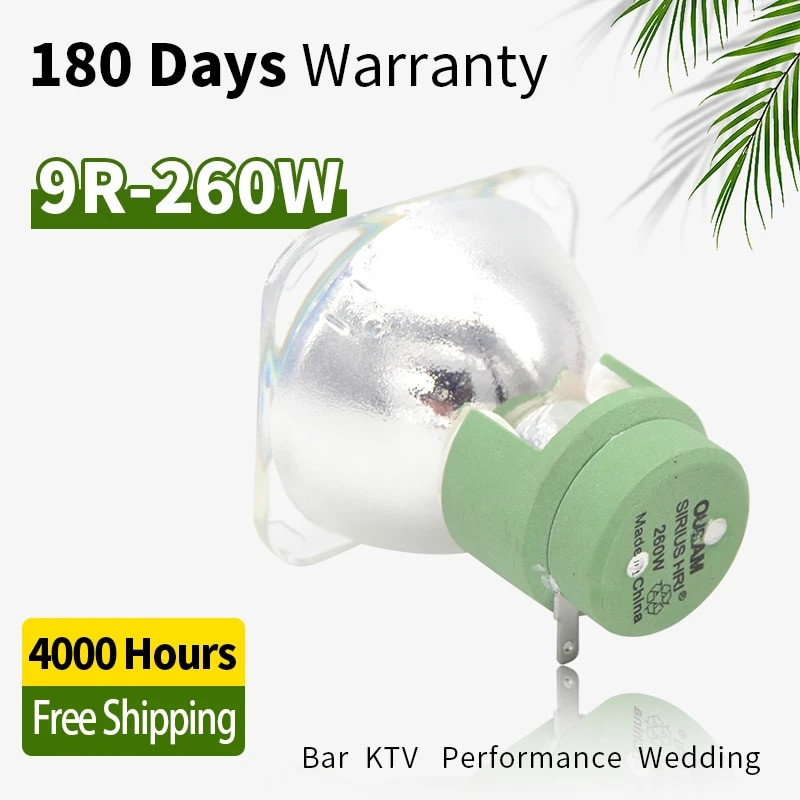 Cod เปลี่ยนหลอดไฟสําหรับ 9R Moving Head Light OSRAM SIRIUS HRI P-VIP 260W 9R MSD Stage Moving Head B
