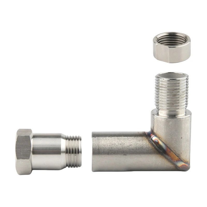 90 องศา O2 เซ็นเซอร์มุม Extender รถเซนเซอร์ออกซิเจนอะแดปเตอร์ O2 เซนเซอร์ออกซิเจนอะแดปเตอร์สําหรับ M