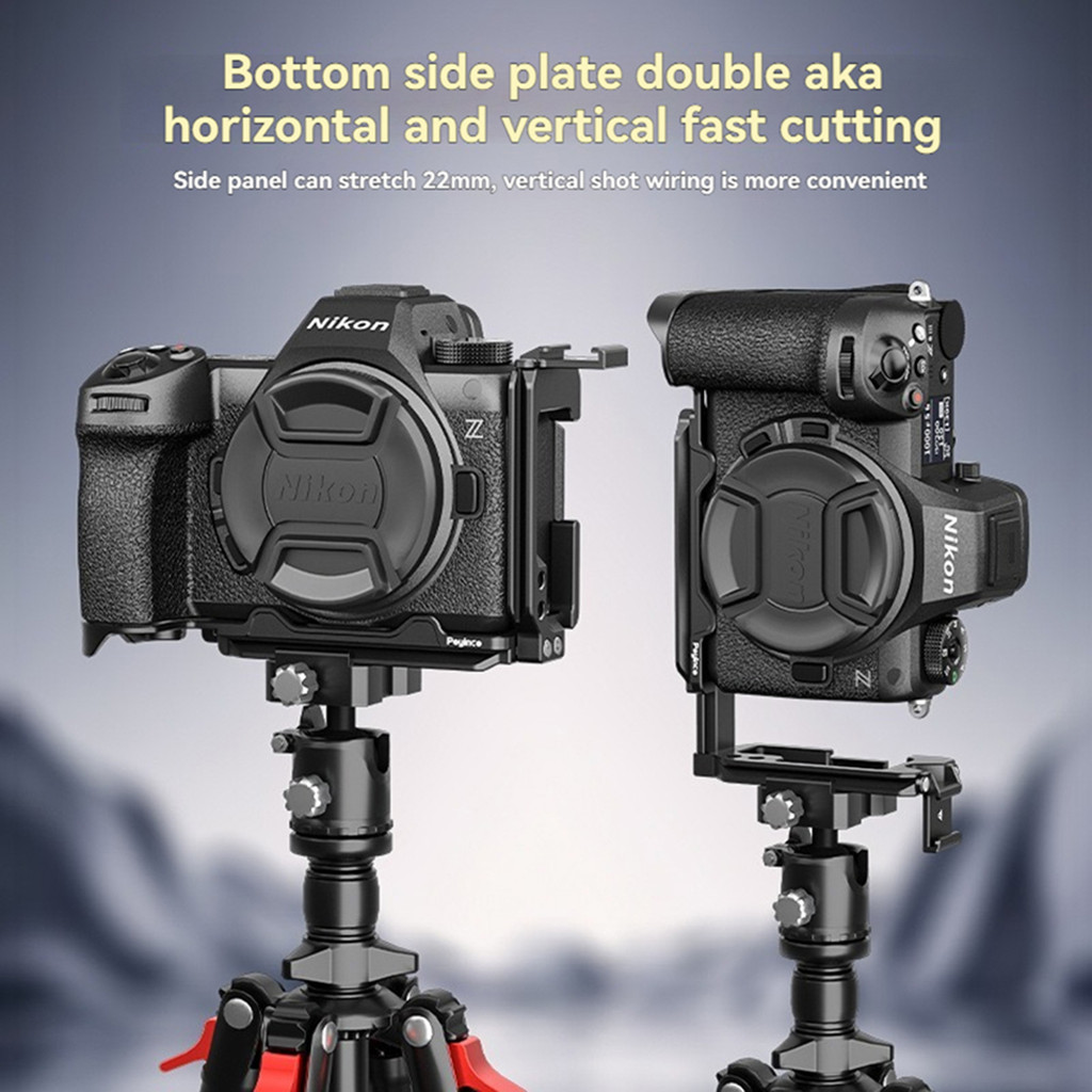 กล้องถ่ายทอดสดการถ่ายภาพ Extension Quick-Release L-Plate อลูมิเนียมครึ่งกรง L-Shaped Quick-Release แ
