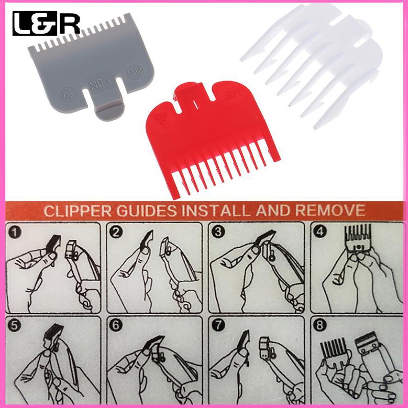L&R 3 ชิ้น Hair Clipper จํากัดหวีตัดคู่มือตัดผมเปลี่ยนผม Trimmer เครื่องมือ Nice