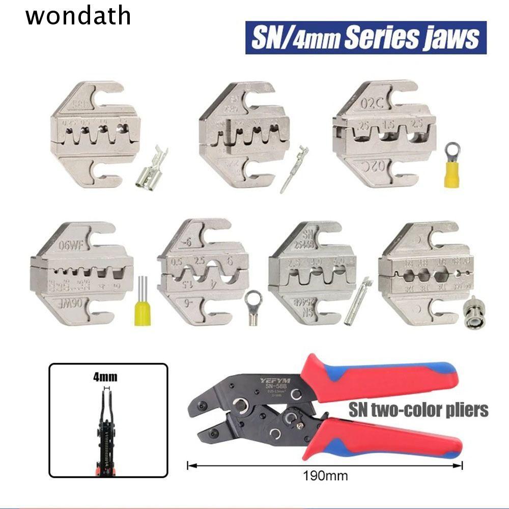 WONDA CRIMPING คีมขากรรไกร,กว้าง 4 มม.06WF 2549 03H SN CRIMPING คีม Jaw, SN-2546B 02C 48B 58B Alloy 