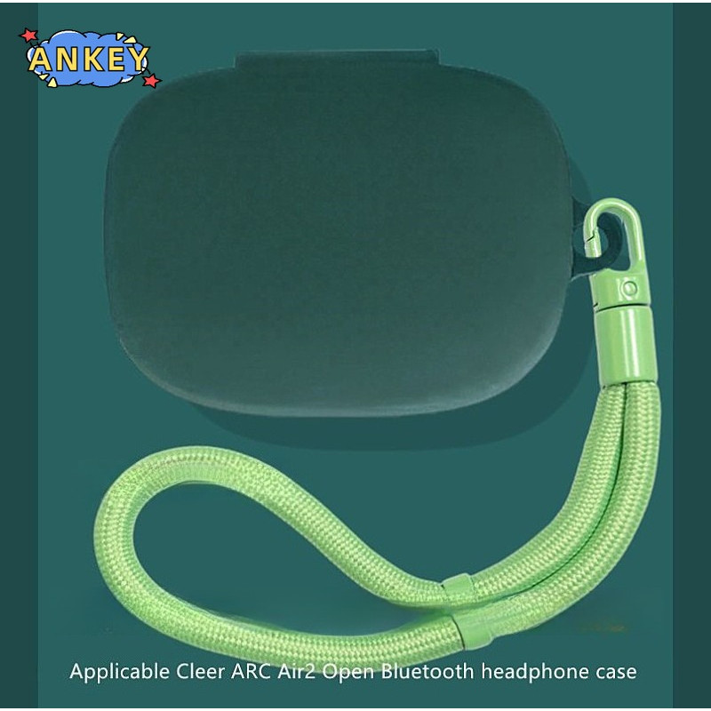 Earphone Case for Cleer ARC 4 / ARC 4+ Silicone Cases With Hook Protective Shockproof Wireless Earph