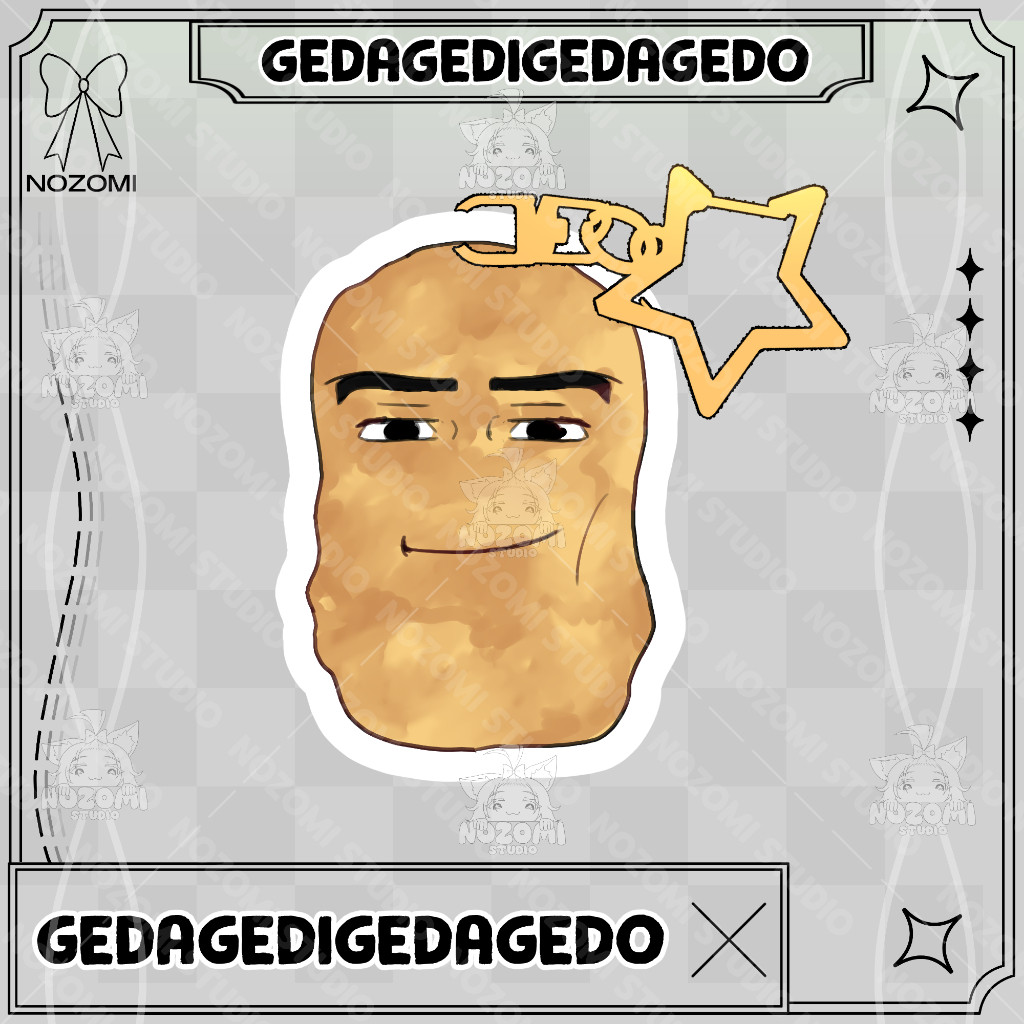 Ganci / Gantungan Kunci / พวงกุญแจ Akrilk GEDAGEDIGEDAGEDO NUGGET