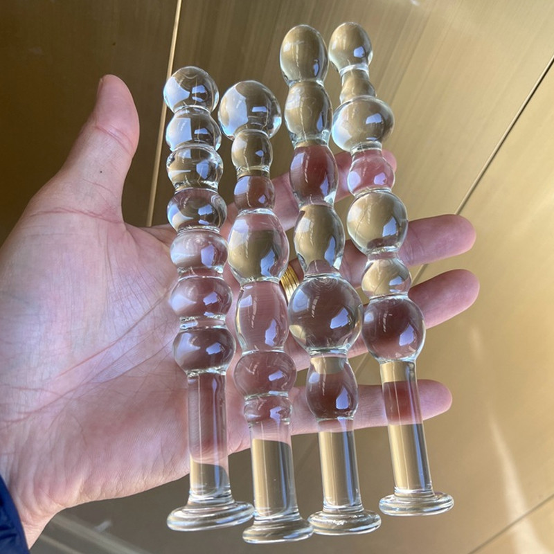 กัวซา หินกัวซา ลูกบอลไม่สม่ําเสมอ Borosilicate สูง Rock ไม้มะระหวาน Plug Bump Feel Round Smooth Delicate No Burr Factory