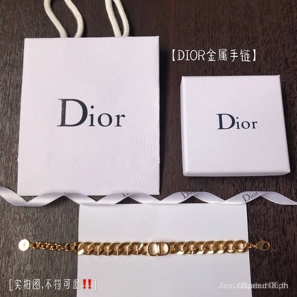 Dior Dior[Di️R สร้อยข้อมือโลหะ]--CD