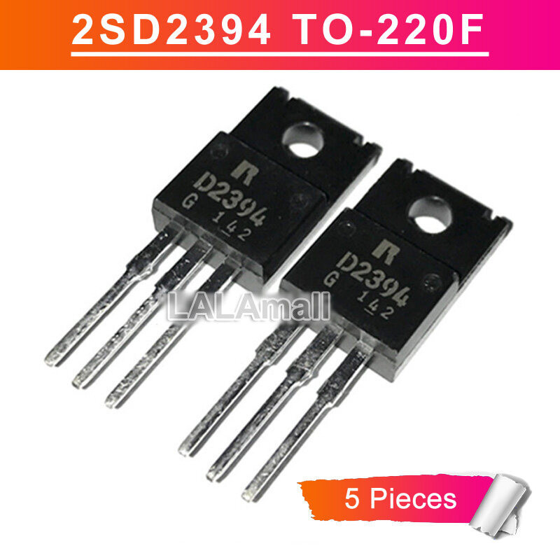 5pcs D2394 TO-220F 2SD2394 TO220F 60V/3A NPN Power Amplification ทรานซิสเตอร์ใหม่เดิม