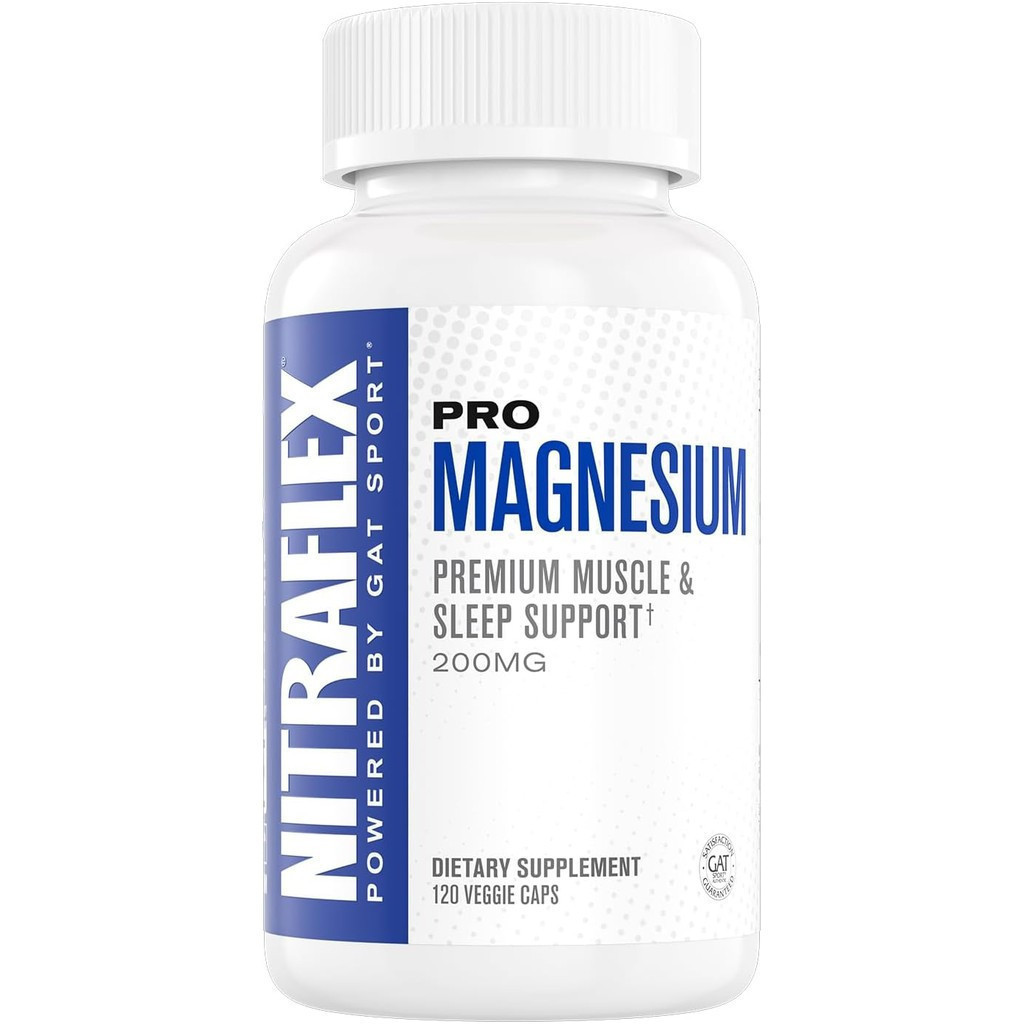 GAT SPORT Pro Magnesium, High Potency, เพิ่มการดูดซึม Vitamin B6, วิตามินดี, 120 แคปซูล