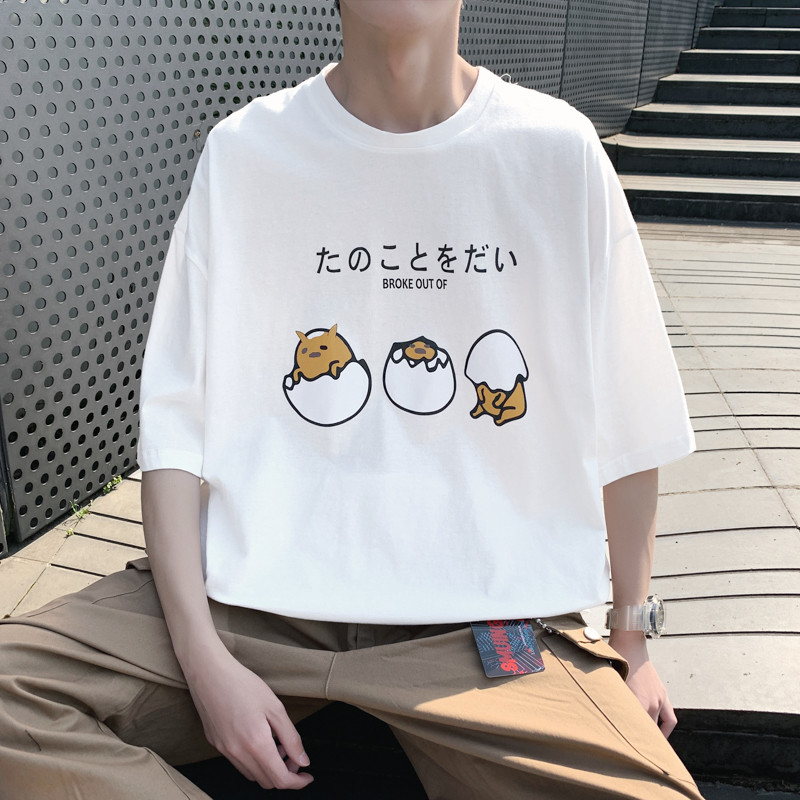 COD (ขนาด S-8XL ) แฟชั่นขนาดใหญ่ Unisex Tops สบายขนาดใหญ่รอบคอแขนสั้น Tees ลําลองหลวม Plus ขนาดครึ่ง
