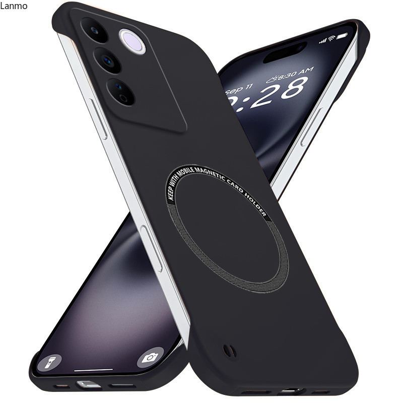 Frameless Magnetic Slim สําหรับ VIVO T2 Global S16E V27E เคสโทรศัพท์ Matte Anti-Scratch Hard PC ฝาคร