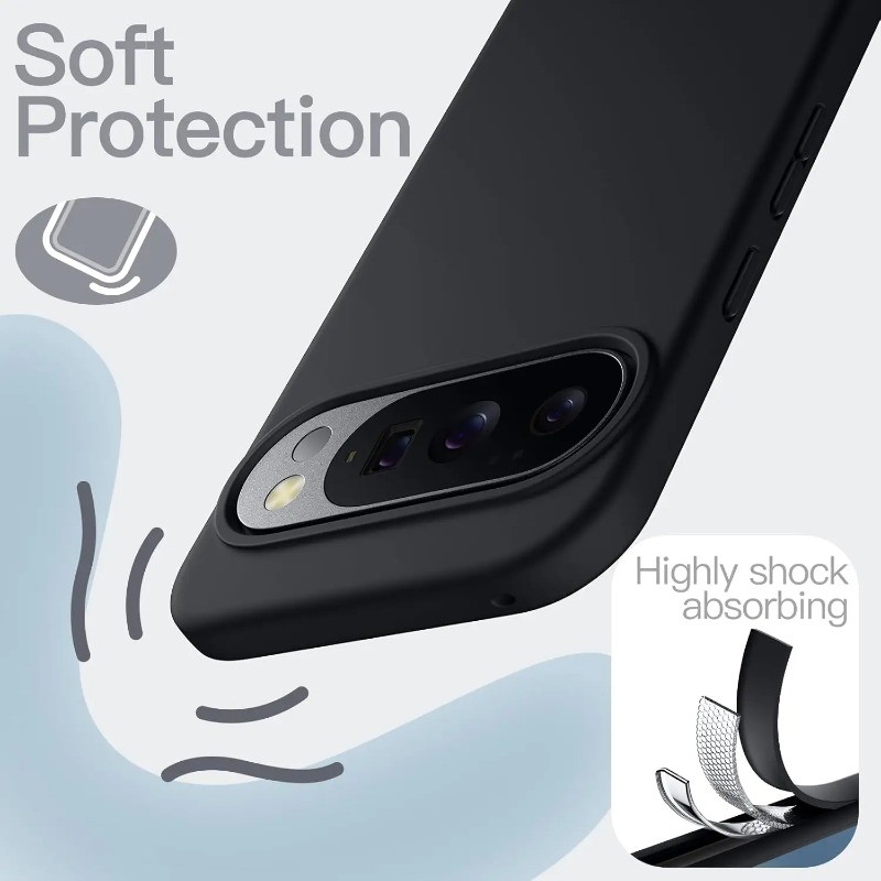 เคสโทรศัพท์สําหรับ Google Pixel 7a 7 8a 8 Pro ซิลิโคนอ่อนนุ่มโทรศัพท์ฝาหลังสําหรับ Google Pixel 10 9a 9 Pro XL Ultra Slim Liquid TPU ป้องกันเชลล์ ราคา ถูกที่สุด ดีลบีเคเค แกลเลอรีภาพที่ 8