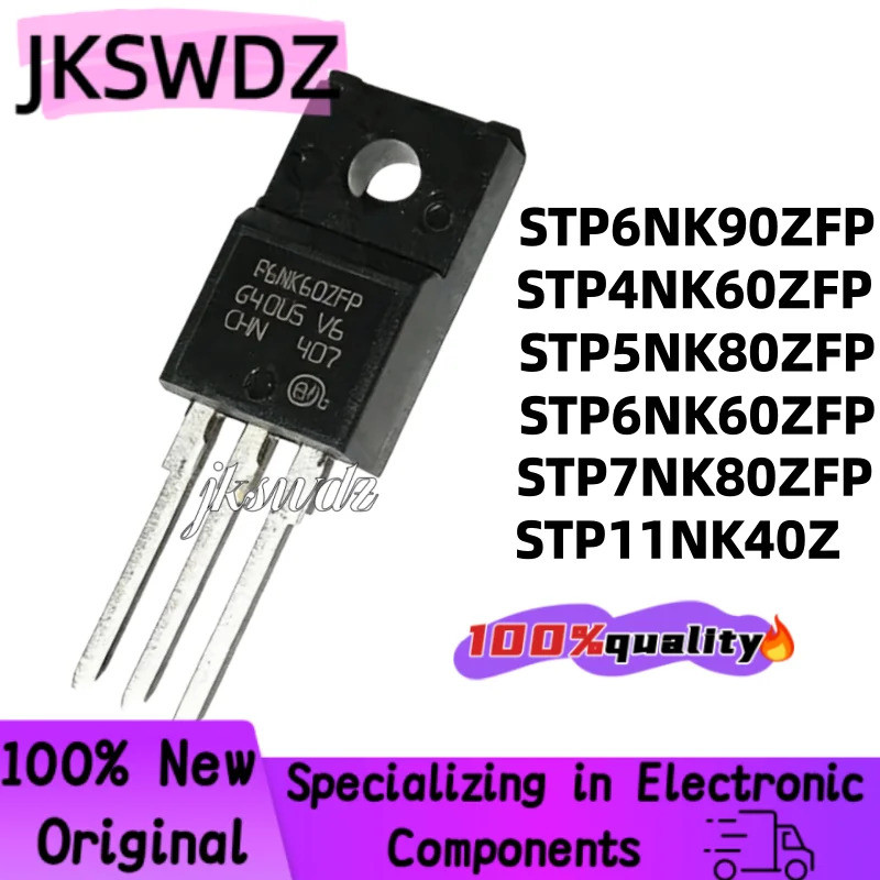 1-5PCS STP6NK90ZFP STP11NK40Z STP6NK90Z P6NK90ZFP STP4NK60ZFP STP5NK80ZFP STP6NK60ZFP7NK80ZFP ทรานซิ
